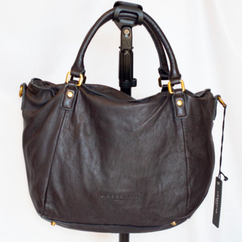 Liebeskind Berlin Black Leather Handbag Amanda